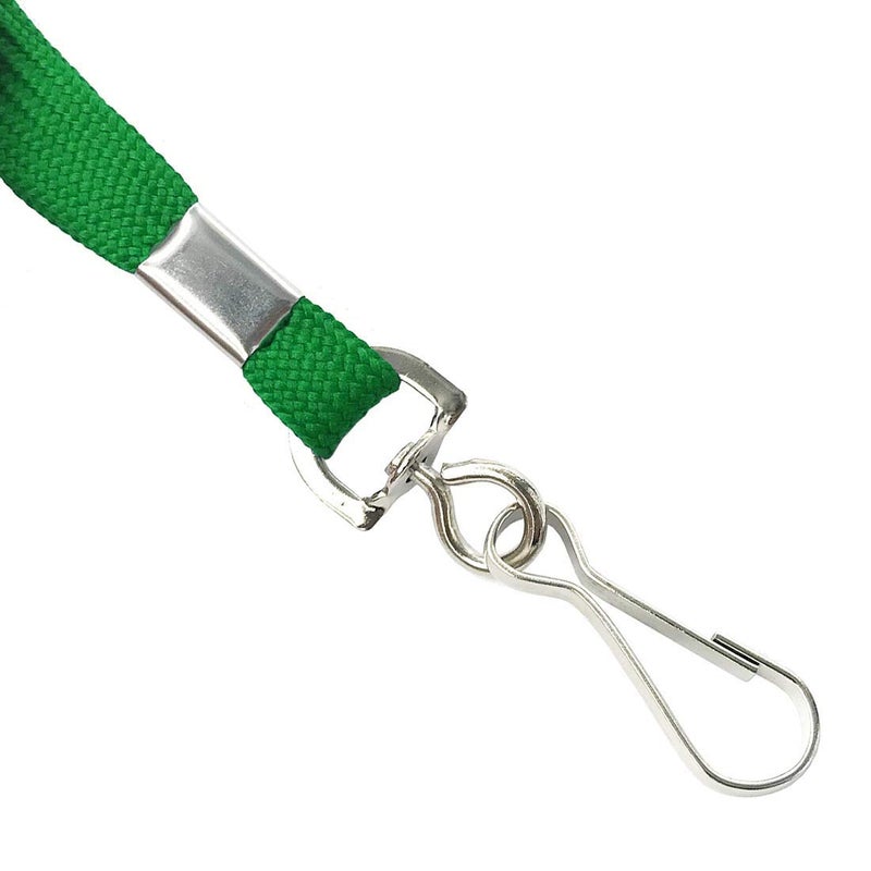 Bird Fiy Lanyards Safety Black Lanyards Neck Flat Premium Breakaway Badge Lanyard with J-Hook for ID Nametag Badge Holder (Green, 50 PCS) - Image 4